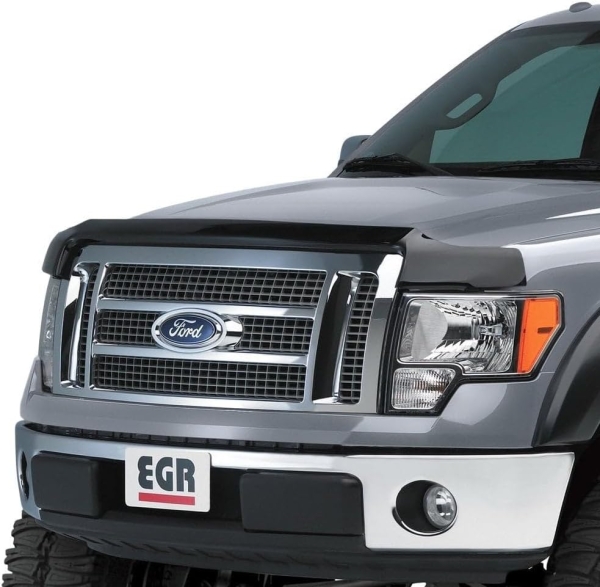 EGR 305401 SuperGuard Hood Guard Bug Deflector, Dark Smoke Finish, Compatible for Select Toyota Tundra Models
