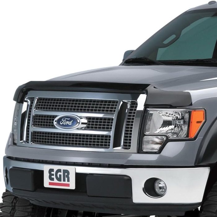 EGR 305401 SuperGuard Hood Guard Bug Deflector, Dark Smoke Finish, Compatible for Select Toyota Tundra Models