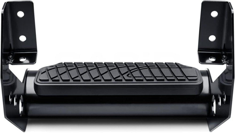 Steelcraft 200010 Universal Side Drop Step 4 in. Wide Round Tube Black Powdercoat Universal Side Drop Step - Image 4