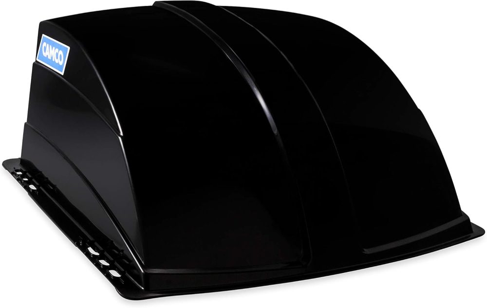 Camco Standard Roof Vent Cover, Opens for Easy Cleaning, Aerodynamic Design, Easily Mounts to RV with Included Hardware-Black - Image 2