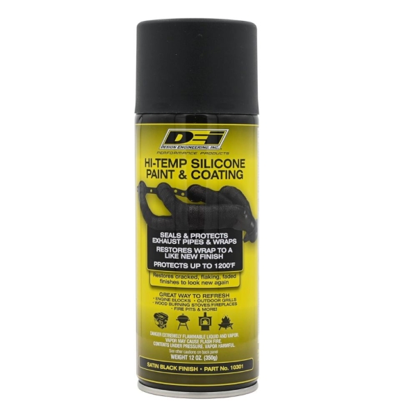 Design Engineering 010301 High-Temperature Silicone Coating Spray - Black, 1 CAN