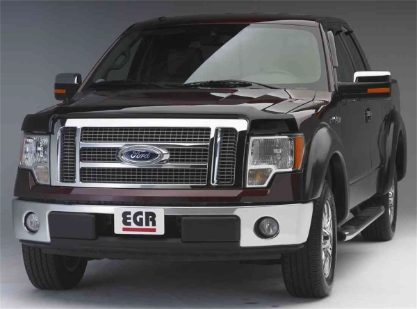 EGR 303371 Superguard Hood Guard Bug Deflector, Dark Smoke Finish, Compatible With Select 09-14 Ford F-150 Models