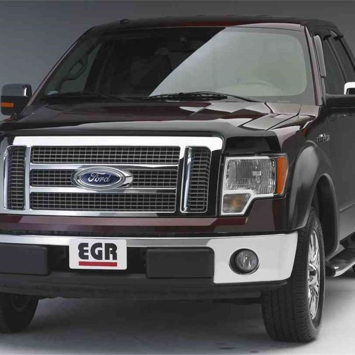 EGR 303371 Superguard Hood Guard Bug Deflector, Dark Smoke Finish, Compatible With Select 09-14 Ford F-150 Models