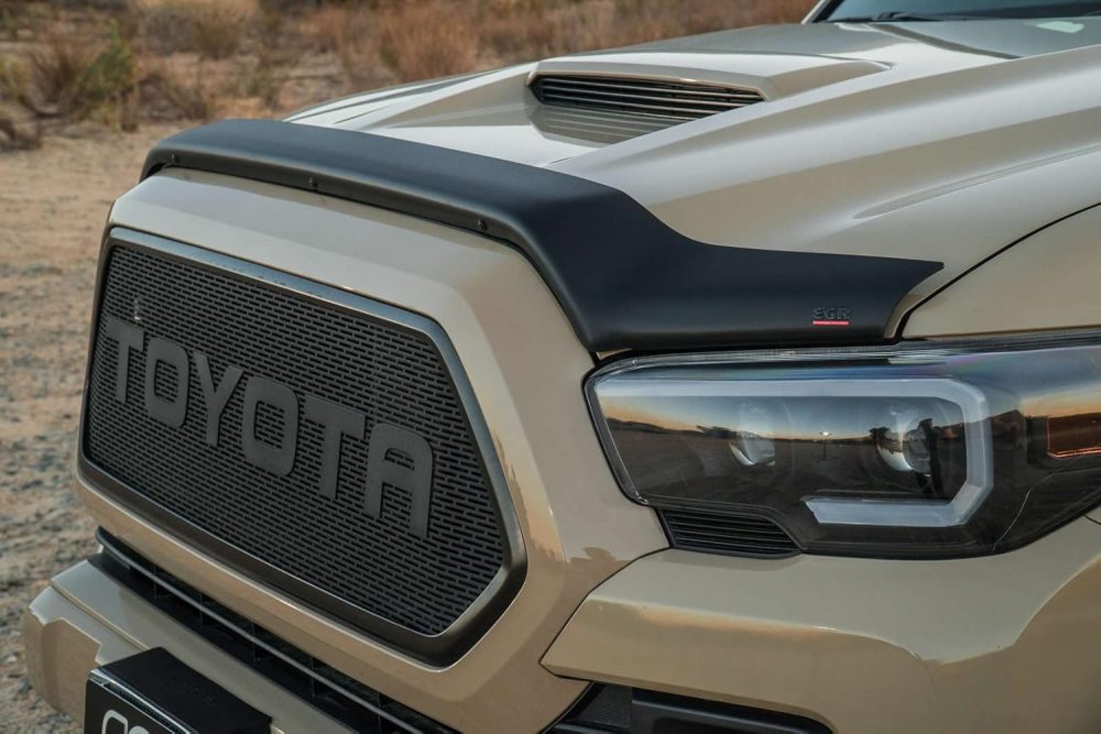 EGR 305085 SuperGuard Hood Guard Bug Deflector Protector, Matte Black Finish, Compatible with Select 2016 to 2023 Toyota Tacoma All Cabs Models - Image 4