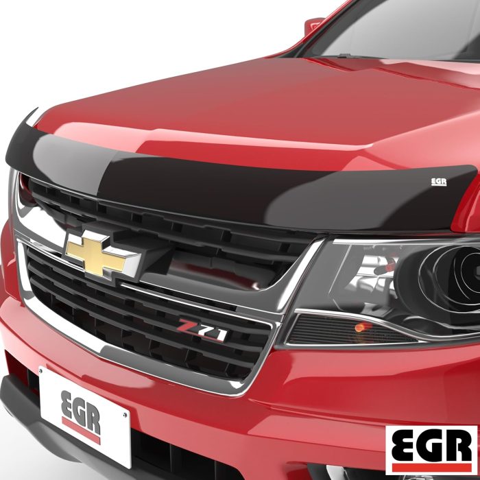 EGR 301391 Superguard Hood Guard, Dark Smoke Finish, Compatible with Select Chevrolet Colorado Models