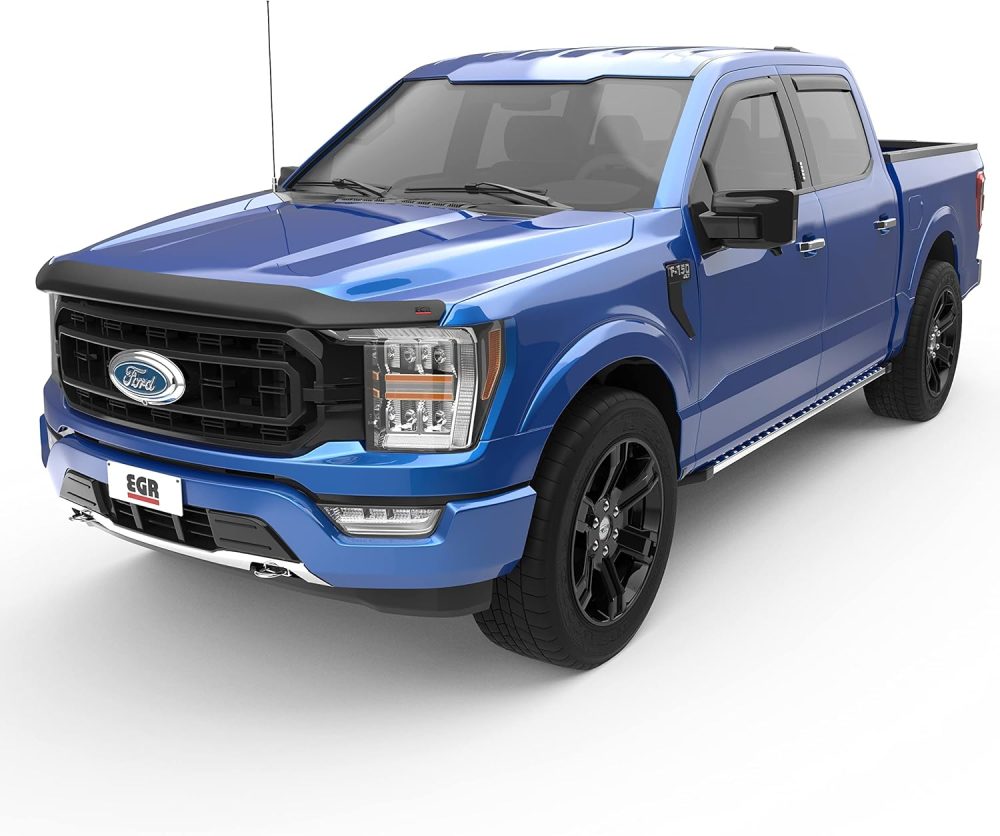 EGR SuperGuard 303585 - Matte Black Acrylic Hood Guard - Compatible with Select 2021-2024 Ford F-150 Series Trucks - Image 3