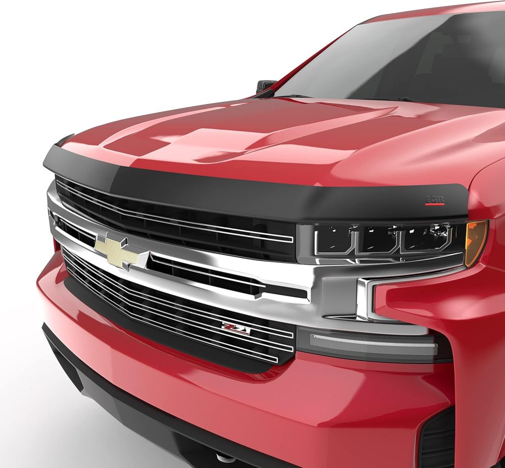 EGR 301695 SuperGuard Hood Guard Bug Deflector Protector, Matte Black Finish, Compatible with Select Chevrolet Silverado All Cabs Models - Image 2