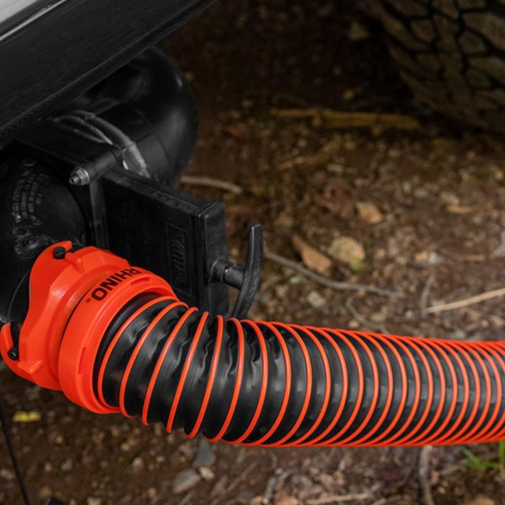 Camco RhinoEXTREME 10-Foot Camper/RV Sewer Hose Kit | Features TPE Technology for Abrasion Resistance and Crush Protection | Includes Pre-Attached Rhino Swivel Fittings (39863) - Image 9