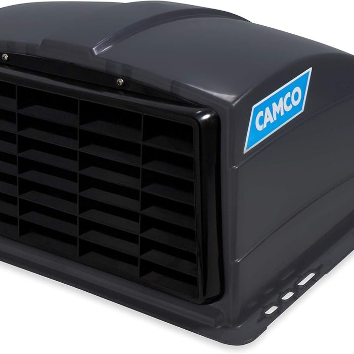 Camco Standard Roof Vent Cover, Opens for Easy Cleaning, Aerodynamic Design, Easily Mounts to RV with Included Hardware-Smoke (40453)