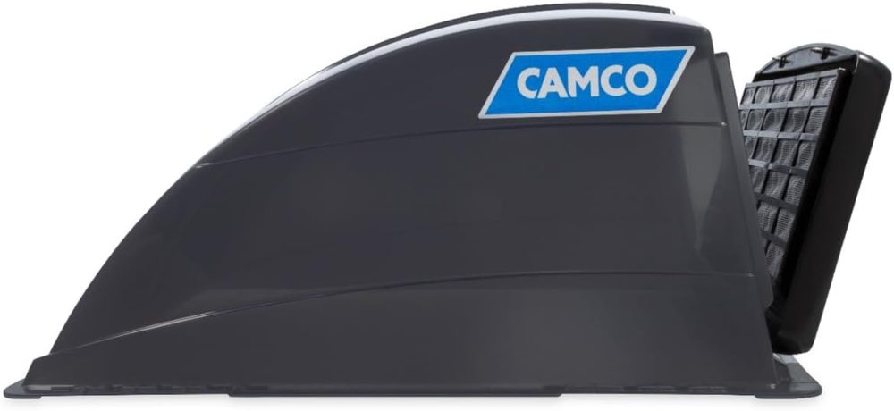 Camco Standard Roof Vent Cover, Opens for Easy Cleaning, Aerodynamic Design, Easily Mounts to RV with Included Hardware-Smoke (40453) - Image 4
