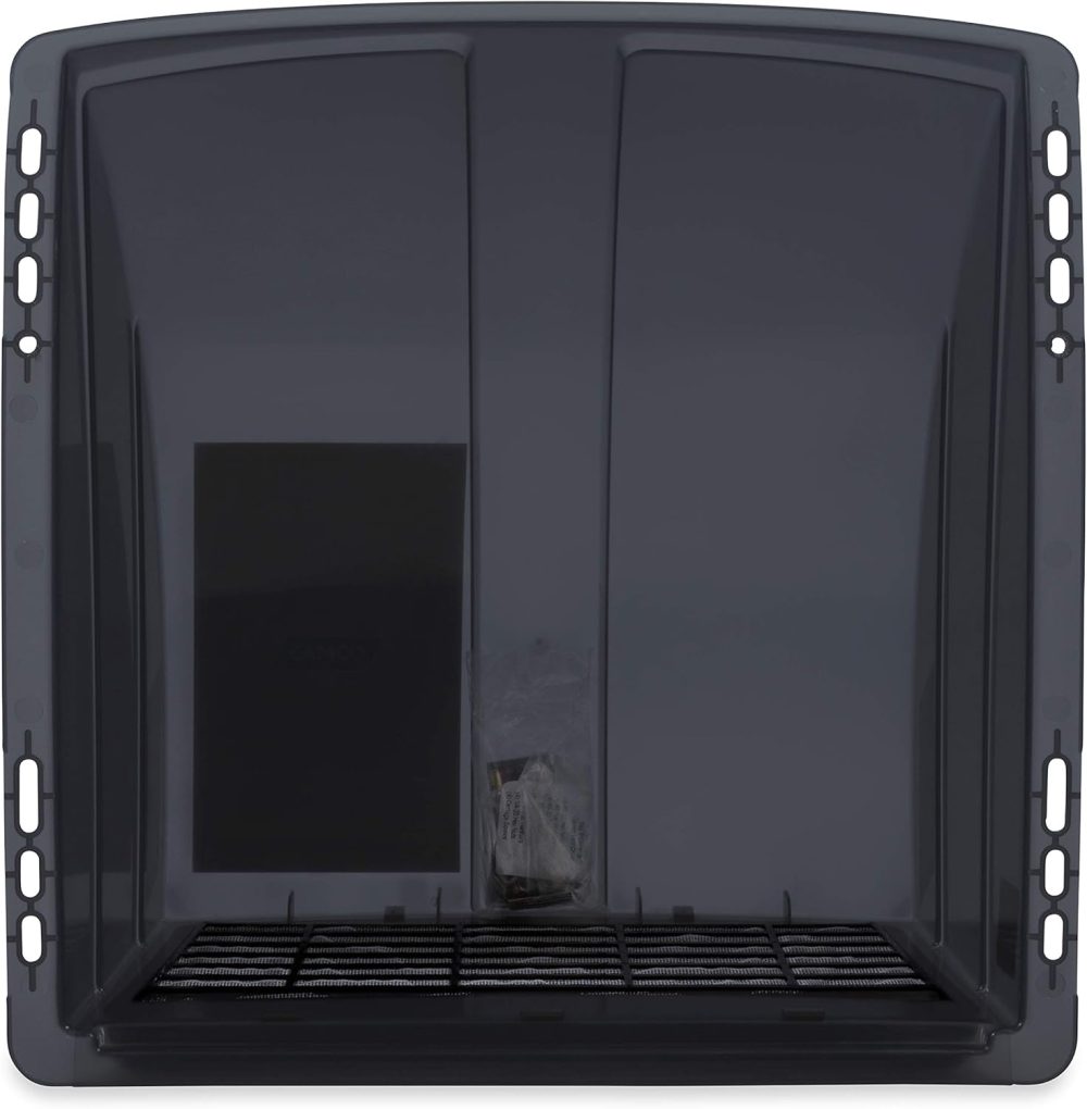 Camco Standard Roof Vent Cover, Opens for Easy Cleaning, Aerodynamic Design, Easily Mounts to RV with Included Hardware-Smoke (40453) - Image 6