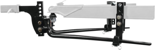 Reese 49912 Pro Round Bar Weight Distribution Hitch with Sway Control, 8,000 lbs. Capacity, Fits Up to 7 Inch Trailer Frames, 8.5 Inch Drop Shank Included