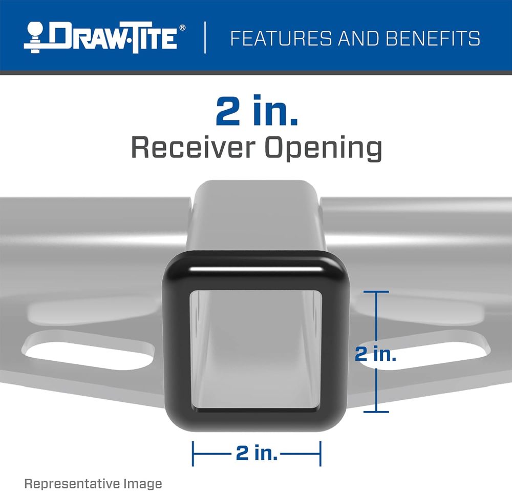 Draw-Tite 76171 Class 3 Trailer Hitch, 2 Inch Receiver, Black, Compatible with 2018-2022 Honda Odyssey - Image 2