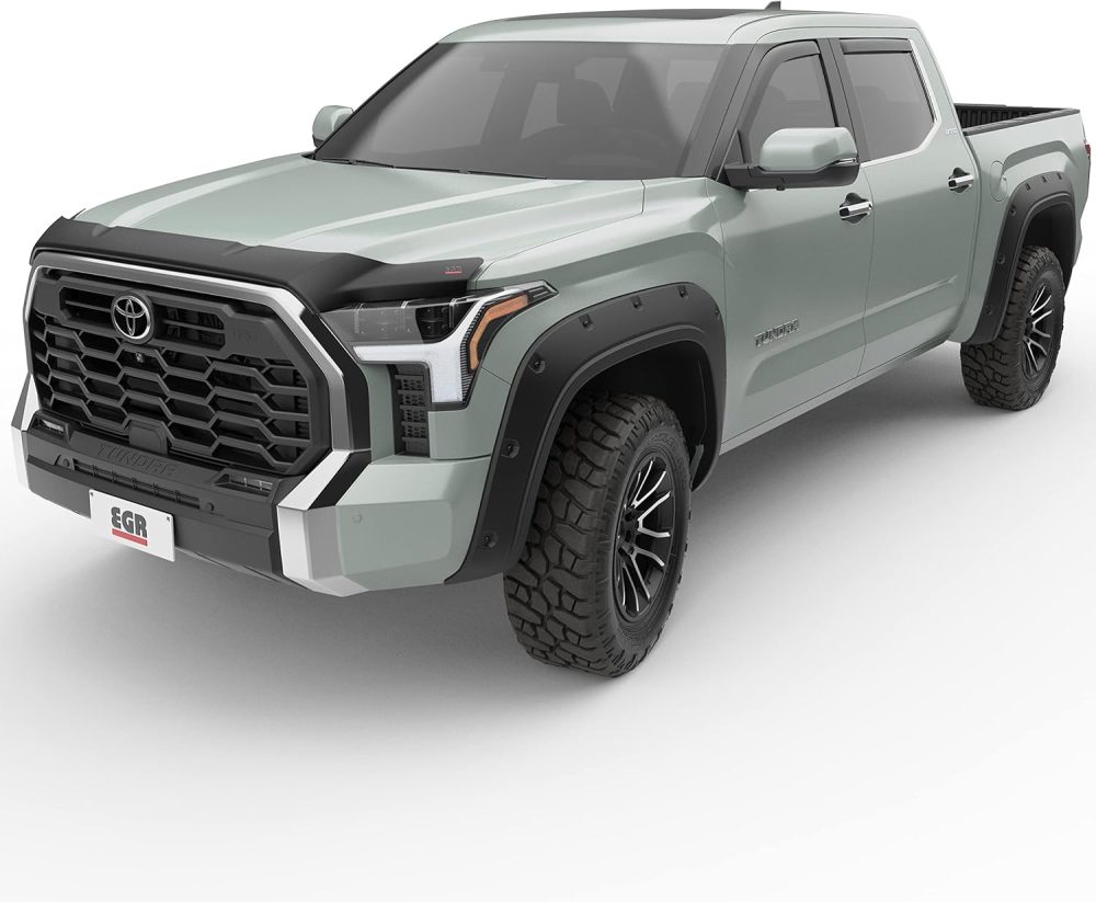 EGR 305405 SuperGuard Matte Black Acrylic Hood Shield Compatible with Select 2022-2024 Toyota Tundra Trucks - Durable Vehicle Protection - Image 3