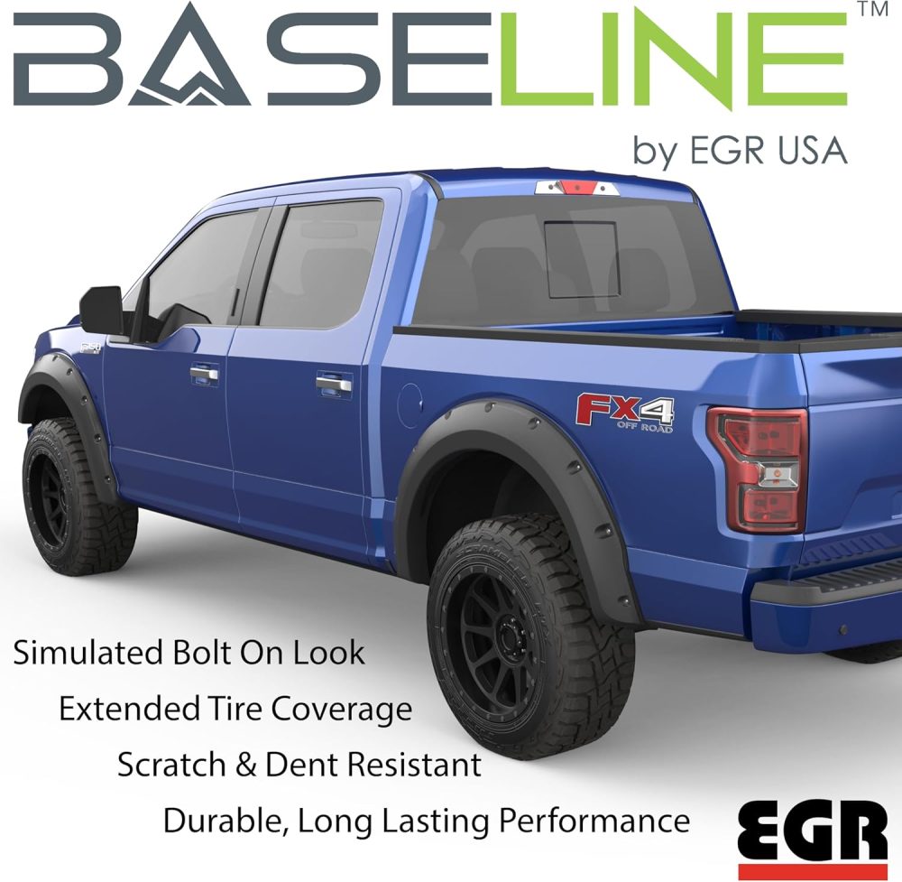 EGR BLF1012 - Baseline Series Fender Flares with Simulated Bolt-on Look - Compatible with 2021-2024 Ford F-150 - Image 3