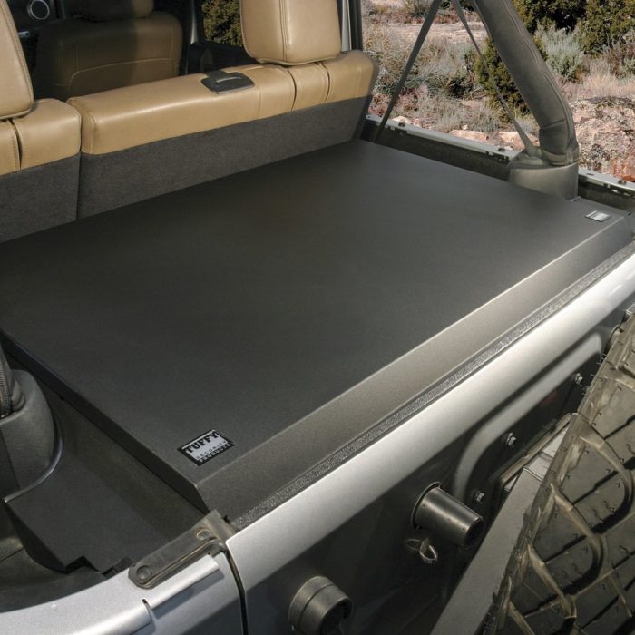 Tuffy Deluxe Cargo Enclosure for Jeep Wrangler JK (2011–2018) | 20,000 cu in Lockable Welded Steel Storage with Removable Panels – Secure Gear for Outdoor, Overland, Contractor Use
