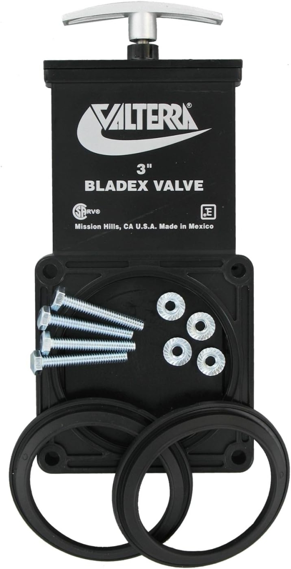 Valterra T1003BUM Bladex 3" Waste Valve with Metal Handle