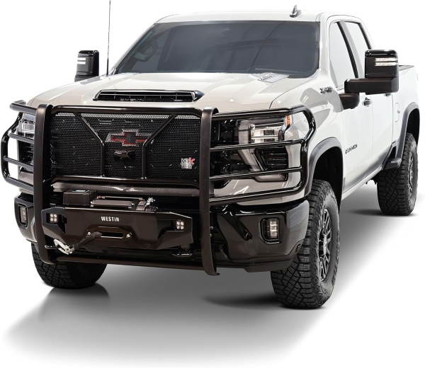 Westin 57-93995 HDX 1-Piece Winch Mount Grille Guard fits 2020-2025 Silverado 2500 3500