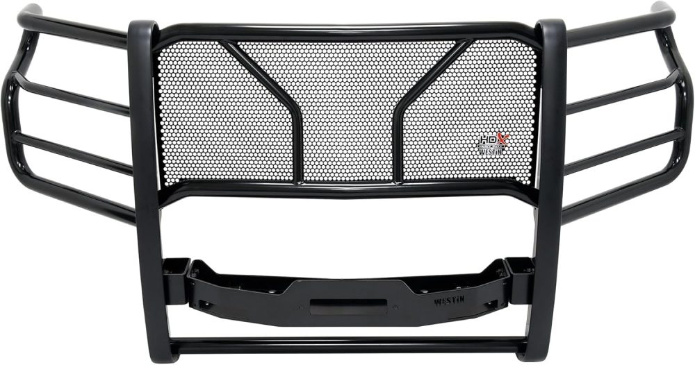 Westin 57-93995 HDX 1-Piece Winch Mount Grille Guard fits 2020-2025 Silverado 2500 3500 - Image 2