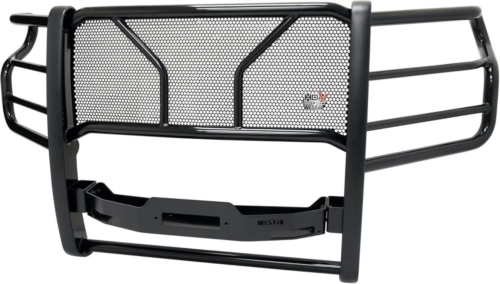 Westin 57-93995 HDX 1-Piece Winch Mount Grille Guard fits 2020-2025 Silverado 2500 3500 - Image 3