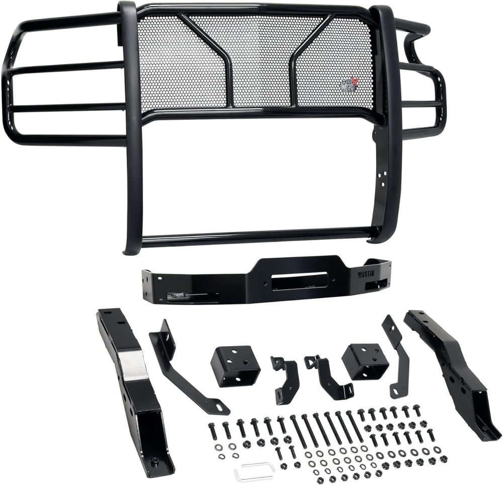 Westin 57-93995 HDX 1-Piece Winch Mount Grille Guard fits 2020-2025 Silverado 2500 3500 - Image 6