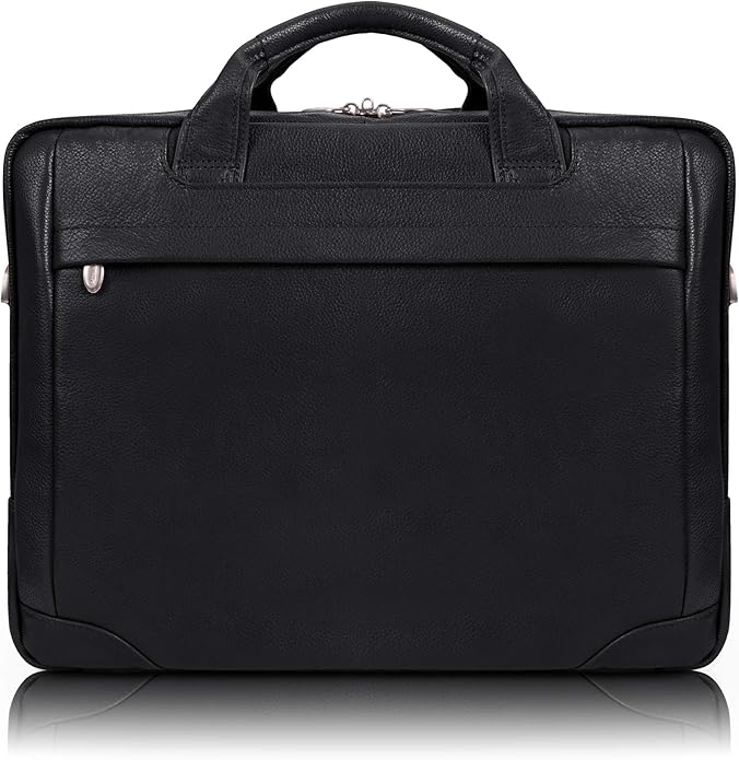 Mcklein Montclare 13" Leather Laptop & Tablet Briefcase Black