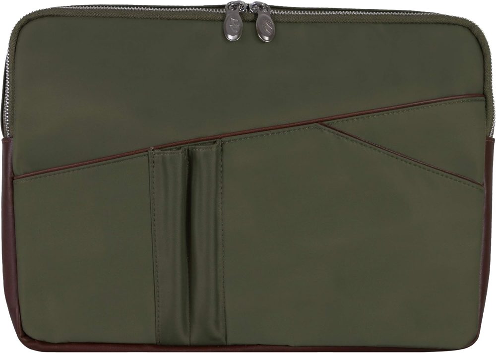 Mcklein Auburn 15” Nylon Laptop Sleeve Green - Image 2