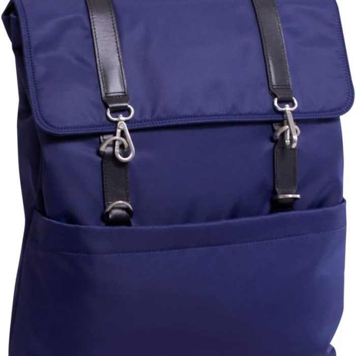 Mcklein Element 17” Nylon Flap Over Laptop Backpack Navy