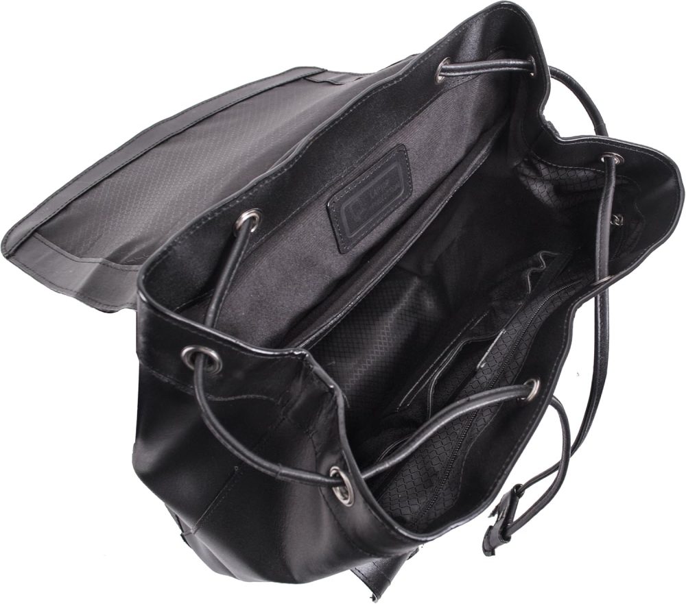 Mcklein Hagen 15” Leather Laptop Backpack Black - Image 3