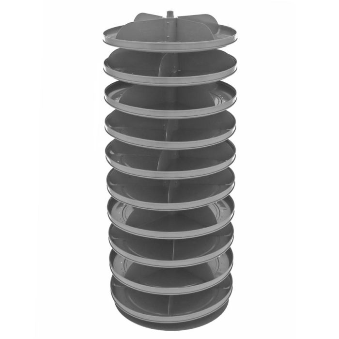 Durham 17″ Revolving Rotabin, 10 Shelves