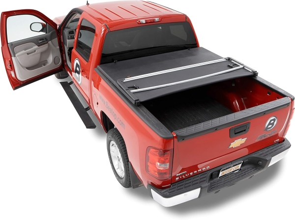 Bestop 0521 Frontier Crew Cab W/ And W/O Track System 4.7Ft Bed Ezfold Tonneau Coverblack