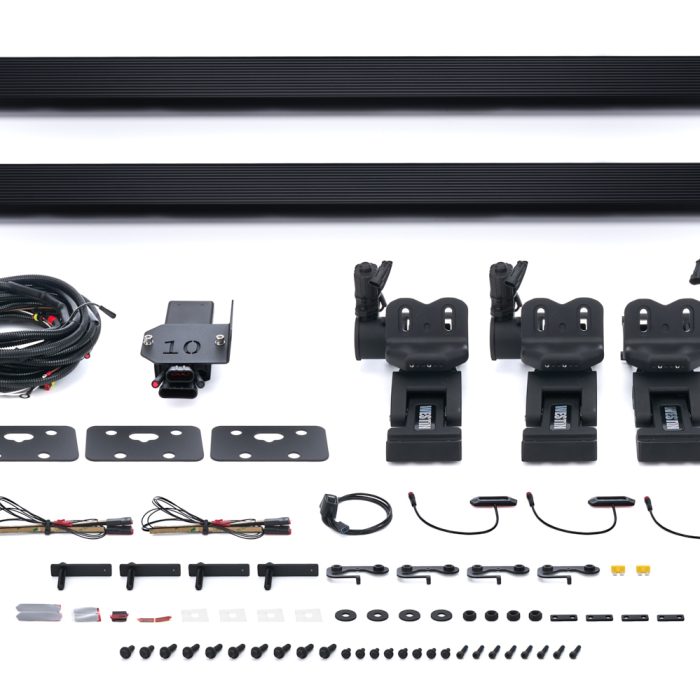 Westin Running Boards - Pro-E - 6 In Wide - Power-Deploying - Illuminated - Aluminum - Black Anodized - Crew Cab - Ram Fullsize Truck 2009-24 - Pair