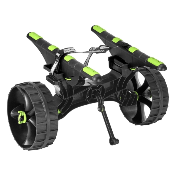 RAILBLAZA C-Tug R Heavy Duty Kayak Cart with Puncture Free Wheels, Adjustable Hull Rails and 220lb Loading Capacity