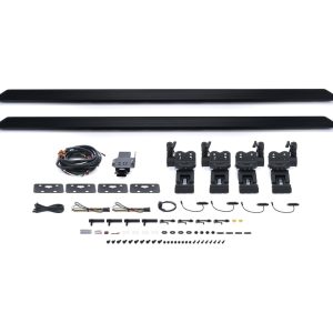 Westin Running Boards - Pro-E - 6 In Wide - Power-Deploying - Illuminated - Aluminum - Black Anodized - Crew Cab - Ram Fullsize Truck 2009-24 - Pair