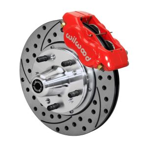 Wilwood Dynalite Pro Series - Front - 4 Piston Caliper - 11.000 in Drilled/Slotted Iron Rotor