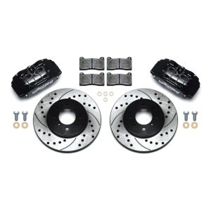 Wilwood 140-12996-D Brake Kit With Drilled Rotors - Black - Front