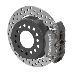 Wilwood Dynapro Sa Lug Drive Dynamic - Rear - 4 Piston - 11.25 In Drilled Steel Rotor - Offset - Gray Anodized