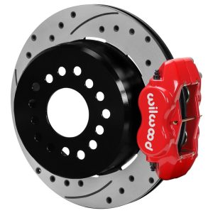 Wilwood Forged Dynalite - Rear - 4 Piston Caliper - 12.19 in Drilled/Slotted Iron Rotor