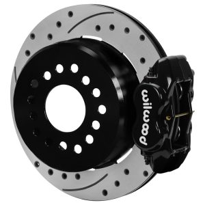 Wilwood Forged Dynalite - Rear - 4 Piston Caliper - 12.19 in Drilled/Slotted Iron Rotor