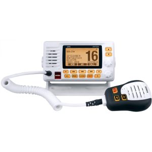 Uniden - UM725G White Fixed Mount 25 Watt VHF with GPS